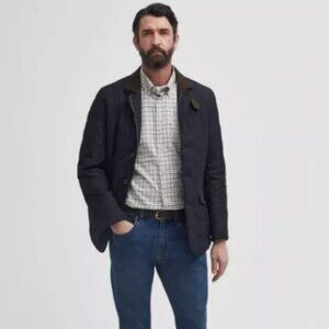 Black ~ BARBOUR LUTZ Men's Quilted Jacket MSRP$380 Rugged & Sophisticated
